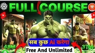 Sirf 2 Minute Me 3D Hulk Animation Video Kaise Banaye 🔥 | AI + CapCut Full Tutorial #tech #hulk #ai 