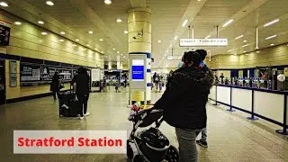 Stratford Station on Wednesday Evening | London Walking Tour ASMR 4K