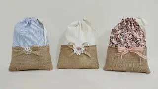 Como hacer bolsitas de tela y yute, Pilar Moro/DecorArte