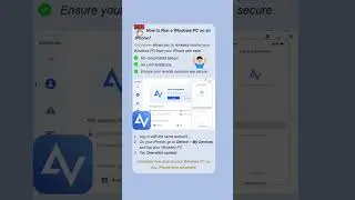 How to Run a Windows PC on an iPhone? #remote #windows #pc #iphone #control #remotework