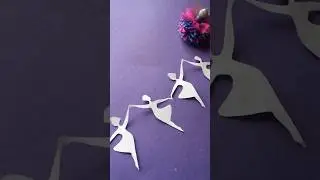 💃 How to make Paper Doll Chain/ Paper People Chain/ EASY PAPER CRAFT #shorts #papercraft #diy
