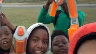 Splatter ball war in the hood🔥🔥🔥