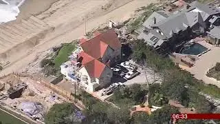 Anthony Hopkins Malibu home sits precariously on the edge (USA) - BBC News - 10th March 2019