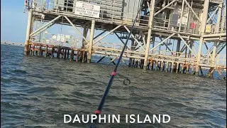 KAYAK FISHING DAUPHIN ISLAND! IT GOT SKETCHY!