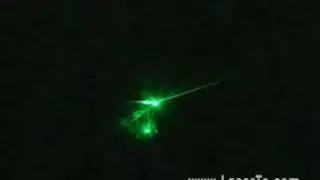 laser reflecting off mirror