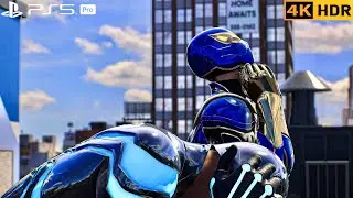 (PS5 PRO) Iron-Spider Armor and 2099 Miles join to Fight Sandman | 4K HDR |