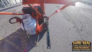 Parking Lot Crack Sealing Process