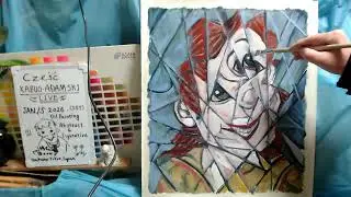 Oil painting portrait day 3 op1625-3   [LIVE]--  