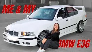 Learning How To Drift - E36 318i Open Diff - 