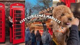 24 hours in Edinburgh 🎄 | Cozy Christmas Markets | My Cute Dog | Slow Travel Vlog