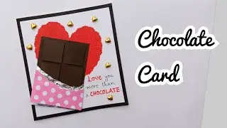 Chocolate Card/How to make Card for Chocolate Day/Valentine Chocolate Day Special Card