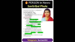🔥PERSON in News: Savitribai Phule