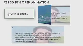 Css Animation | Button Open Box | Css Tutorial