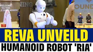 REVA University Unveils RIA Humanoid AI Robot | REVA Founder's Day | KATV India