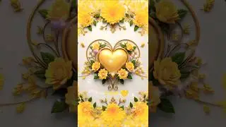 The Most Romantic Love Heart Flowers 4K Video 💛 #shorts #shortsfeed #flowerstatus