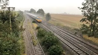 Pines Express to Swanage one of the FINAL WORKINGS of the HST power cars 43008 + 43007