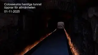 Colosseums hemliga tunnel &ouml;ppnar f&ouml;r allm&auml;nheten