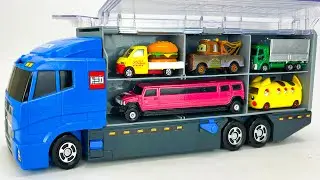 トミカ☆トラック・ディズニーカー・ポケモンカーを開封してコンボイ収納するよ☆Tomica ☆ Unboxing Disney Car & Pokémon Car into the Convoy!