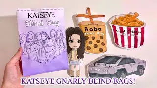 💜paper diy💜 KATSEYE GNARLY BLIND BAGS! | ASMR | applefrog