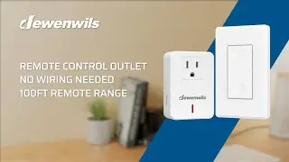 Instant Smart Home Upgrade! DEWENWILS Remote Control Outlet=Lights On/Off Without Moving! - HRLS11C1