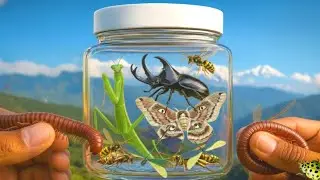 Catching Rare Insects in Nature‼️Millipede, Playing Mantis, Beetles, Caterpillar, Grasshoppers 