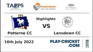 Highlights - Potterne vs Lansdown - WEPL Premier One - 16th July 2022