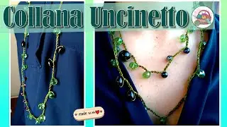 COLLANA/BRACCIALE UNCINETTO CON PERLINE - Tutorial collana uncinetto con perline