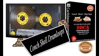 Conch Shell Soca Rhythms 10-Construction Kits drums and percussion loops/  Royalty Free!