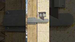 Automatic Sliding Gate Latch 🔐 Design Idea #shorts