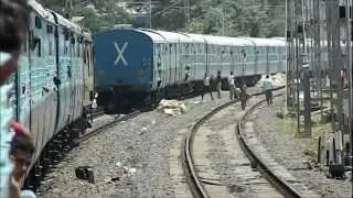 Rare: Two Trains On The Same Track!