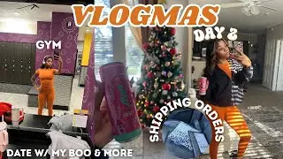 Vlogmas Day 2: Juggling My Business, The Gym & Being engaged… Come Spend the Day With Me 🧡