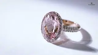 HABIB Pink Morganite Diamond Ring Set In Rose Gold