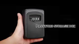 Wall mounted key storage box with digital password lock