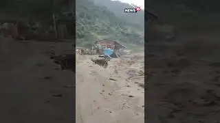 Cloud Burst Struck Himachal Pradesh's Kullu, Houses Properties Washed Away. Watch! | #shorts