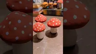 Clay art of mushroom🍄  please like and subscribe my channel #art #diy #viralvideo #treanding #shorts