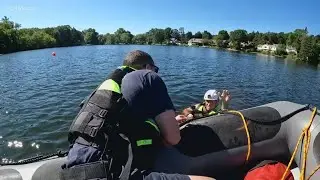 West Hartford firefighters undergo water rescue training evaluations ahead of holiday weekend