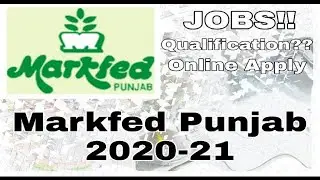 MARKFED PUNJAB 2020-21 online form apply || online learning || form applying || 1st video ||