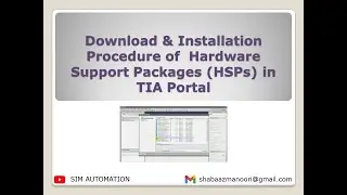 TIA Portal: Downloading & Installing Hardware Support Packages (HSPs) #tutorial by @simautomation