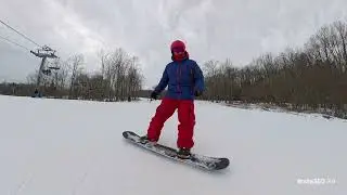 Snowboarding on Opening Day 2026 At Alpine Valley OH BMBW john0755 john755 
