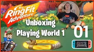 Ring Fit Adventure Unboxing and Beating the World 1 Boss Dragaux Episode 01 - Nintendo Switch