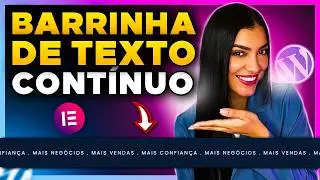 Como Fazer Carrossel de Texto Cont&iacute;nuo no Elementor WordPress [Barrinha de Texto Cont&iacute;nuo]