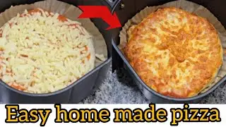 HOW TO MAKE  HOME MADE PIZZA 🍕 | EASY RECIPE | CHEESE PIZZAS #youtube #pizza #homepizza#airfryer