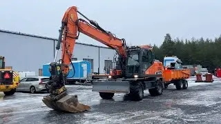 Köp Hjulgrävare Doosan DX170W med vagn på Klaravik