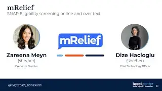Rules as Code Demo Day | Demo 5: mRelief SNAP Eligibility Screener | Zareena Meyn and Dize Hacioglu