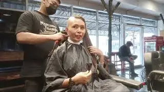 SHAVED MY HEAD AGAIN !! #undercut #barbershop #sideshave