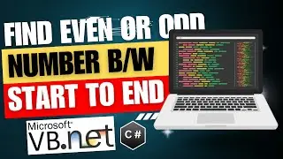 Find Even or Odd Number between two numbers in VB.NET | AGTAMILTECH