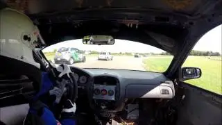Mazda Protege setting track record with Midwestern Council @ Gingerman Raceway