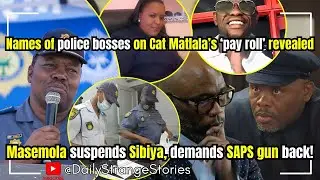 Here are names of police bosses who received lots of cash from Cat Matlala: Sibiya suspended