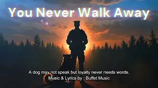 🎵You Never Walk Away : A dog may not speak but loyalty never needs words.