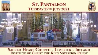 Tuesday 27th July 2021: St. Pantaleon